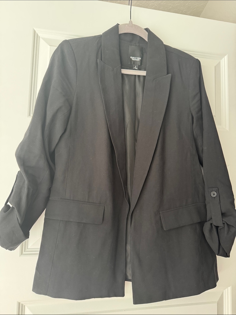 Simply Vera Vera Wang Black Tailored Blazer Jacket